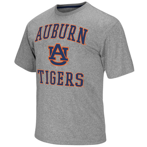 Men's Auburn Tigers Gray Navy Orange College Hot Printing Football T-Shirts
